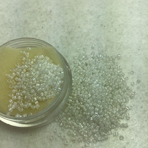 SB Miyuki Delica Seed Bead Lined White AB