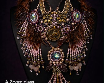 ZOOM Class Registration Fee - Only Fringe with Beadjoux Bead Store & Hannah Rosner - Sunday July 19 2026 at 1:30pm EST