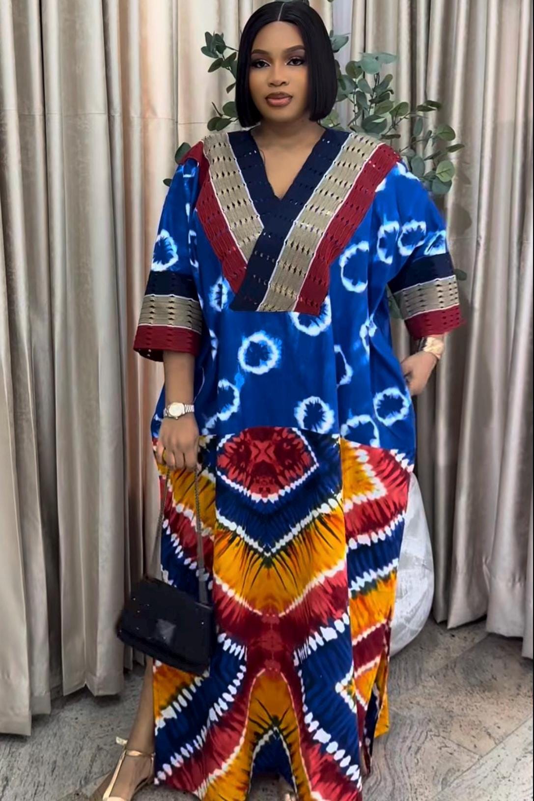 chinese dress ladies Amazon.com: IbuduSexy Church Dresses for Women Boho Maxi Dress Color Block  Half Sleeve with Belt Black : Clothing, Shoes & Jewelry main image 1
