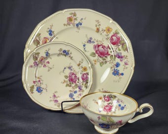 Vintage 1940s Royal Tettau ROT176, Germany US Zone Backstamp, Replacement Plates and Tea Cup, Sold Separately