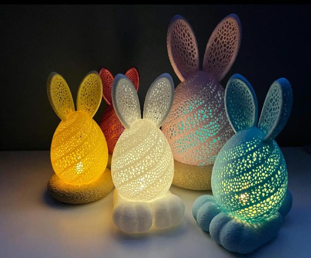 Easter Egg Bunny Ears Electric Tea Light Ornament - Etsy UK