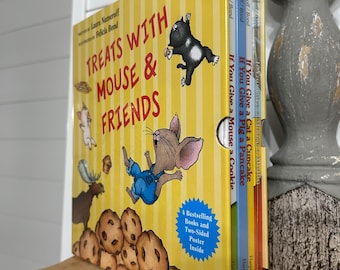 New, Scholastic, Treats with mouse & Friends, children’s 4 pc library book set, by Laura Numeroff, Felicia Bond