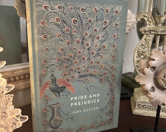 Rare, Pride And Prejudice book by Jane Austen, from The Cranford Classics Collection! Pristine, turquoise embossed in gold. FAST SHIP