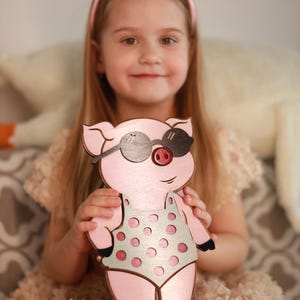 Personalized Piggy Bank | Kids Bank | Money Box | Custom Piggy Bank | Name Piggy Bank | Wooden Cash Box | Piggy Bank for Kids | US Duty Free