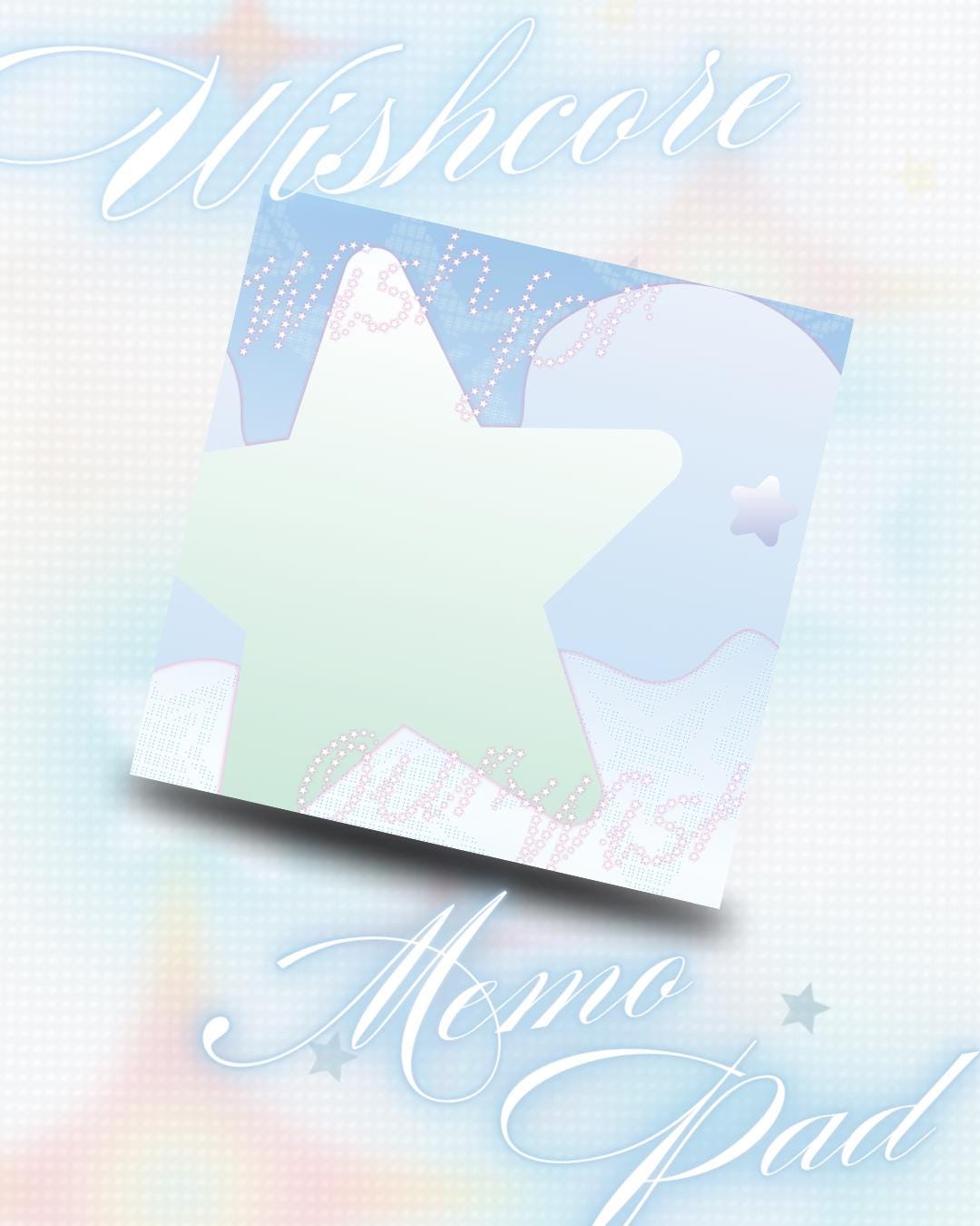 Wishcore Aesthetic Star Sticky Notepad - Etsy