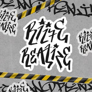 RIIZE - &quot;RII7E REALIZE&quot; Graffiti Sticker