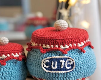Chunky Crochet Box Pattern | Candy Holder, Bottle Cover (PDF Pattern)