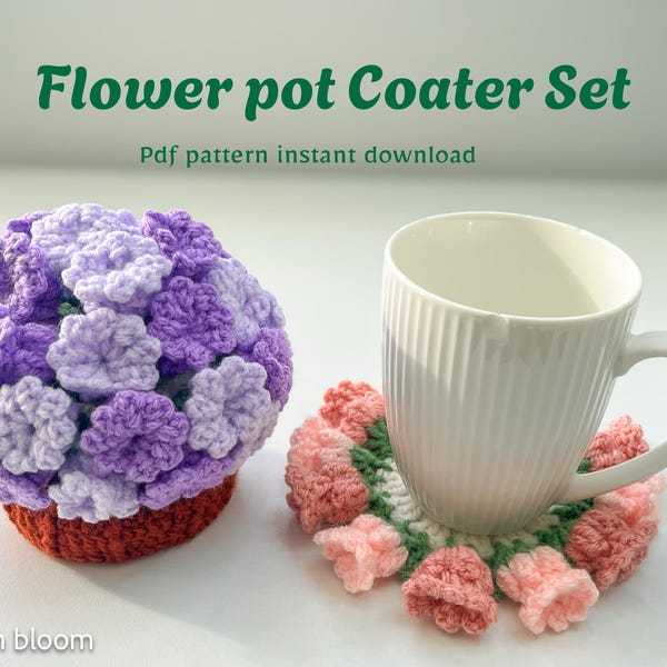 Bluebell Flower Crochet Coaster Pattern: DIY Floral Home Decor (Video Tutorial)