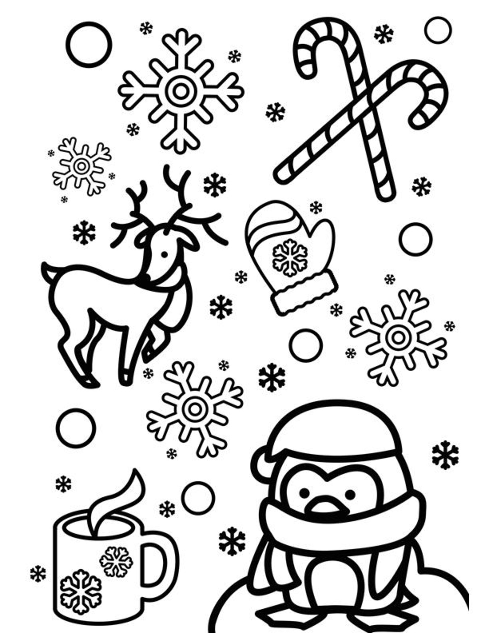 Christmas Coloring Printable Pages Christmas Crafts Digital Download