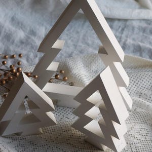 Handmade Wooden Christmas Tree Set | Holiday Decor