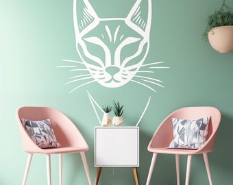 Katzen Schablone, Tier Schablone, Wand Schablone, Dekorative Schablone, PDF Schablone, Haustier Schablone, Malvorlage, Katzen Schablone