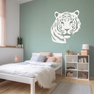 tiger stencil,animal stencil ,wall stencil , stencil for painting ,painting on wall , large stencil ,line stencil , PDF stencil