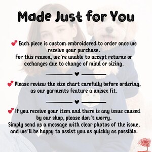 Cat Shirt Personalized Embroidery Portrait From Photo - Custom Shirt for Cat Mom - Broderie Chien T-shirt image 13