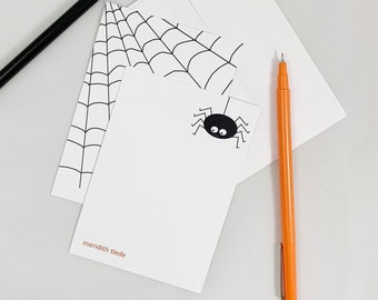 Personalized Notecards - Set of 8 - Spider