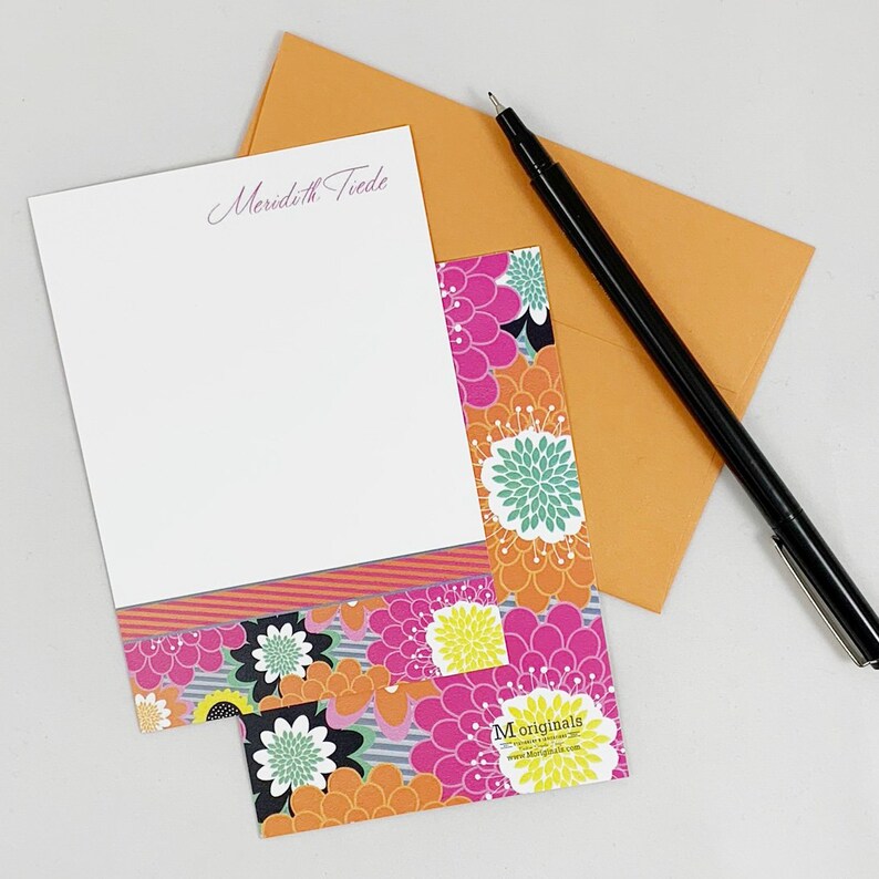 Personalized Notecards Set of 8 Callie Notes image 1