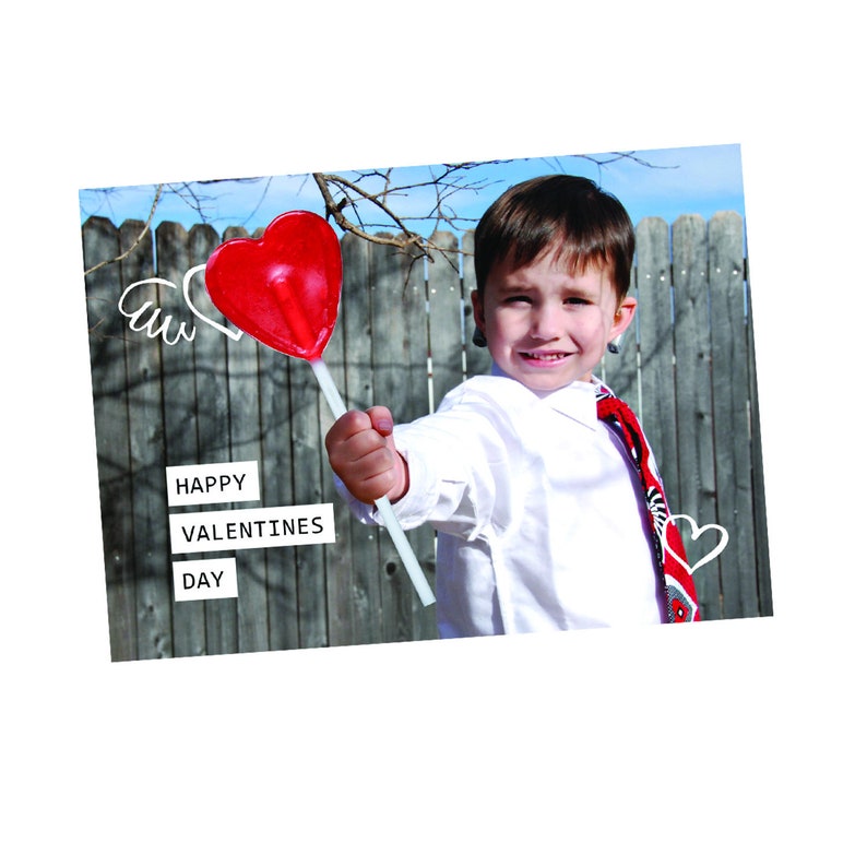 Personalized Notecards Set of 10 Lollipop Valentine image 3