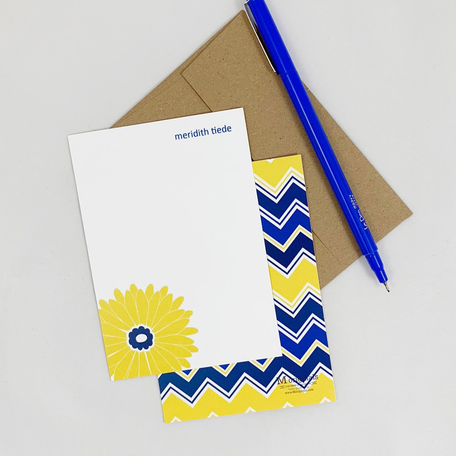 Personalized Note Cards Stephanie Note Etsy