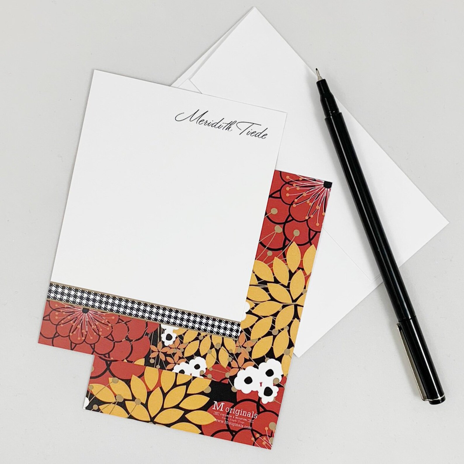 Personalized Note Cards Set of 8 Margaret - Etsy