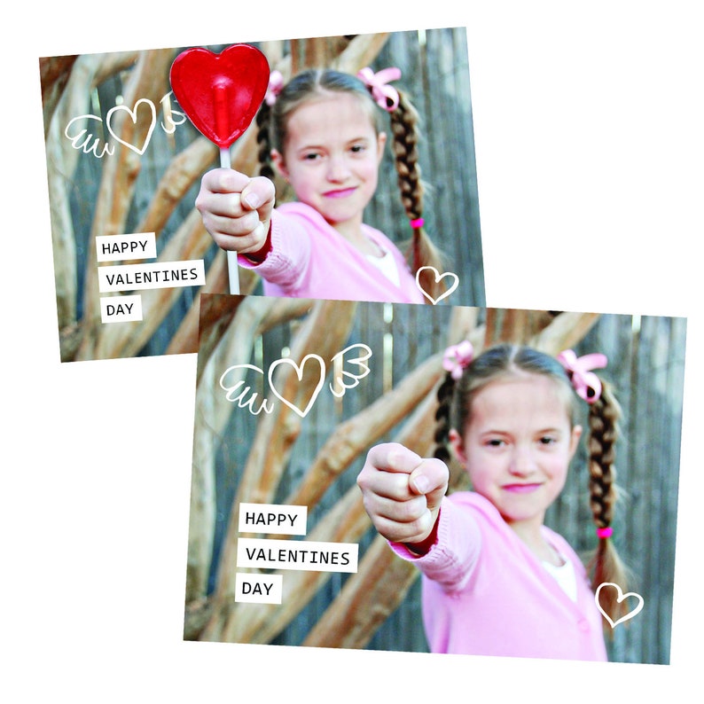 Personalized Notecards Set of 10 Lollipop Valentine image 2