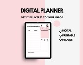 WEEKLY STUDY TRACKER, All-In-One Planner, Task Spreadsheet, 2024 2025 Student, Academic Agenda, College Student Plan, College planner, Study