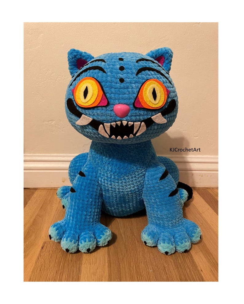 Patrón Derpy Tiger Amigurumi (inspirado en Kpop Demon Hunters) imagen 1