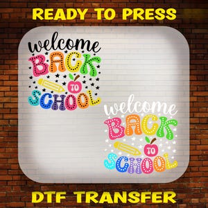 Back to School DTF Transfers: Ready To Press Prints, Gift For Teacher