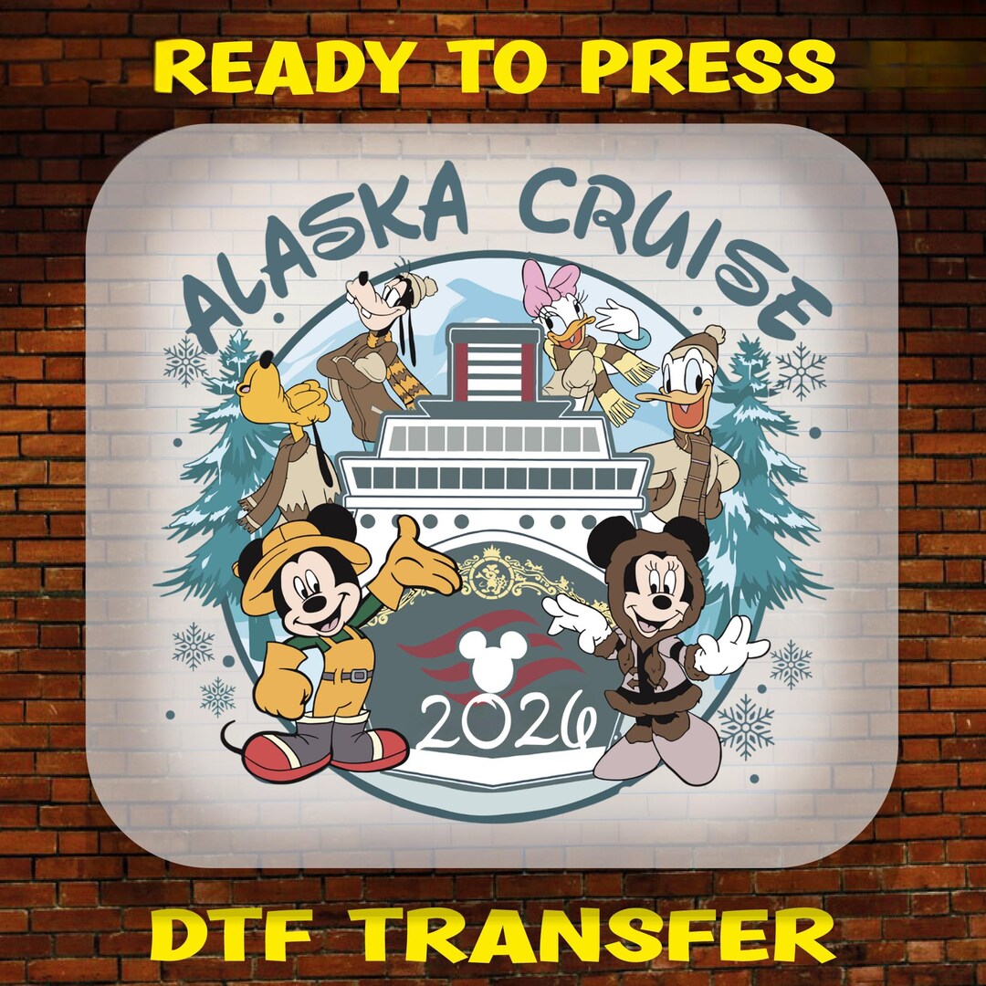 Retro Mouse Alaska Cruise 2026 DTF Transfer, Family Vacation (ready to ...
