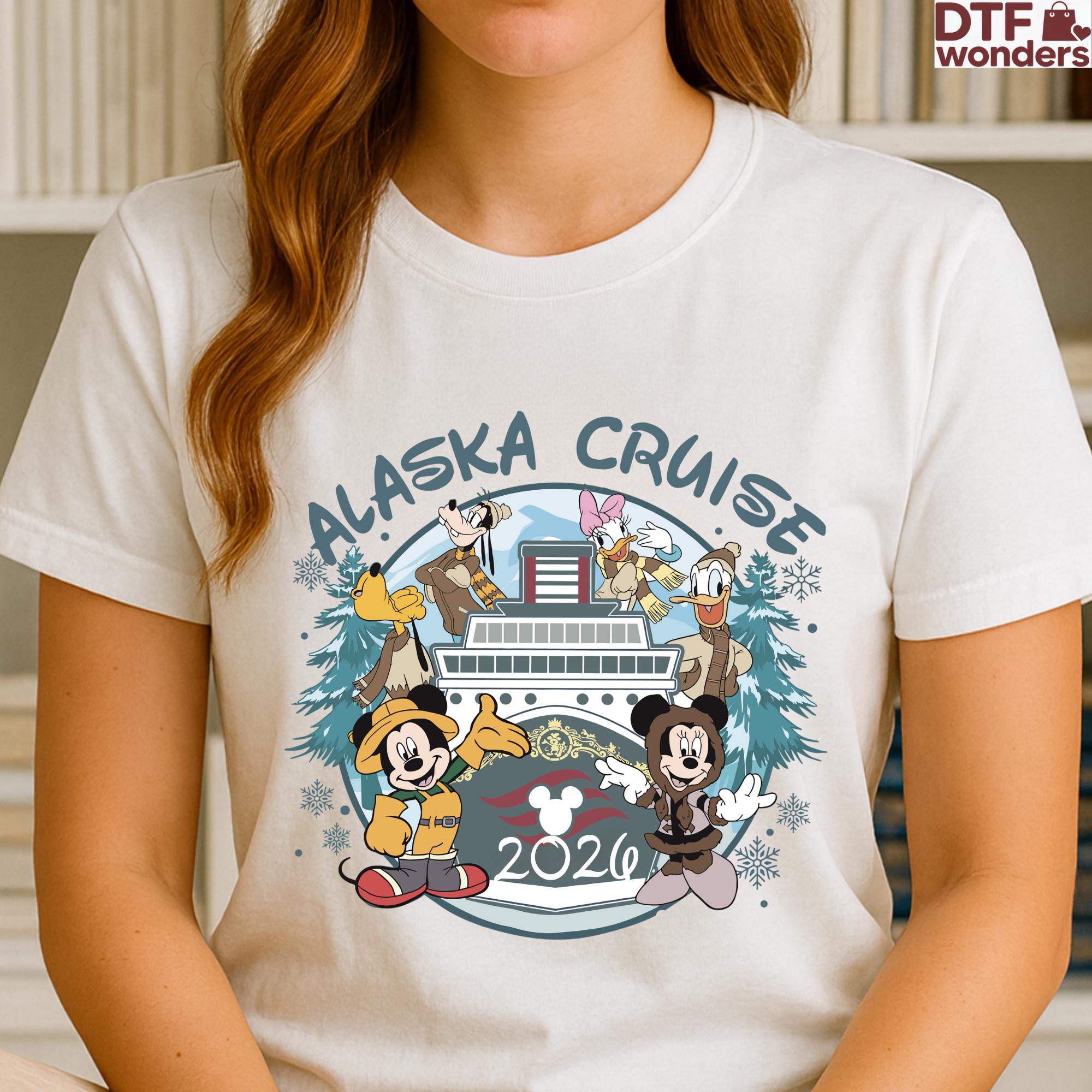 Retro Mouse Alaska Cruise 2026 DTF Transfer, Family Vacation (ready to ...