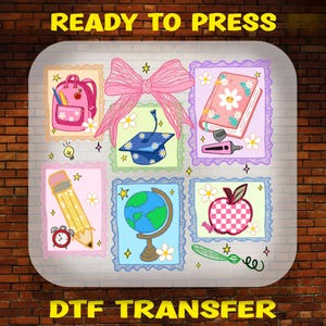 Preppy Teacher DTF Transfer: Back to School Shirt Heat Transfer