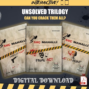 3-in-1 Bündel: Die ungelöste Trilogie - Interaktives kaltes Fall Detektiv Murder Mystery Spiel (digital)