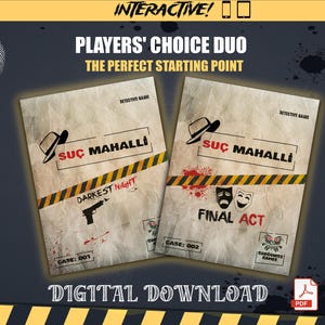Bestseller Bundle: Players' Choice Duo – Interactive Unsolved Cold Case Detective Murder Mystery Game (Digital)