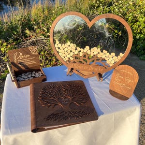 Wedding Guest Book Alternative,  Wedding Decor, Family Tree Guest Book Wedding Sign - Wood