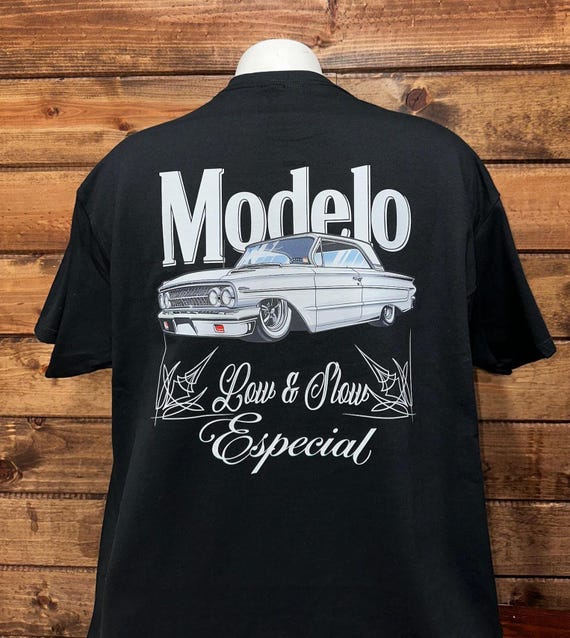 Low Rider Car Custom Shirt, Low Rider Beer Shirt, Modelo Time Low Rider T-Shirt, Low and Slow Car Custom Shirt!