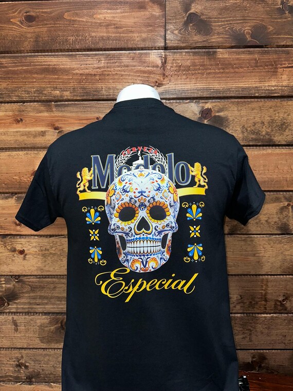 Modelo Time Beer Shirt, Custom Beer Shirt, Skull Day of the Death Custom Shirt, Modelo Beer Custom Shirt, Dia de Muertos Beer Custom Shirt.