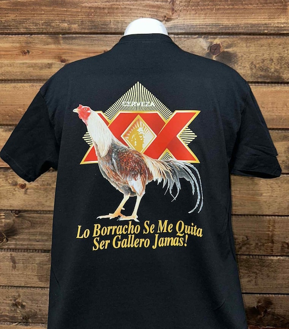 Beer Rooster Custom Shirt, Custom Rooster Beer Shirt, Beer T-shirt, Beer and Rooster Custom Shirt, Lo Borracho se me Quita Gallo Shirt.