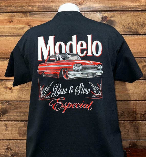 Low Rider Car Custom Shirt, Low Rider Beer Shirt, Modelo Time Low Rider T-Shirt, Low and Slow Car Custom Shirt!