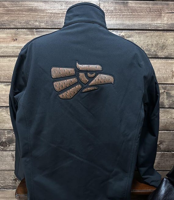 Embroidered Hecho en Mexico Jacket, Jacket with Hecho en Mexico Eagle Applique, Mexico Country Jacket Custom Made, Western Mexico Jacket.