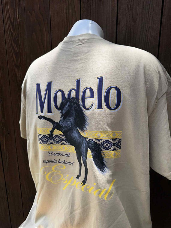 Modelo Time Beer Shirt, Custom Western Beer Shirt, Horse Western Shirt, Modelo Beer Custom Shirt.