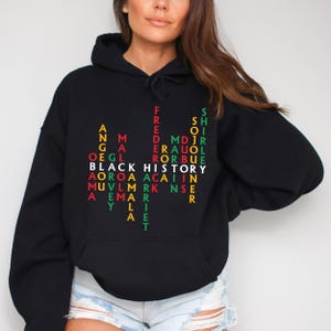 Black History Leaders Hoodie: Melanin Empowerment Tee