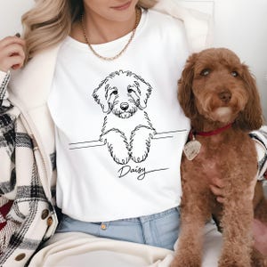 Comfort Colors Custom Pet Portrait Shirt: Personalized Dog Lover Gift