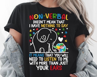 Non-Verbal Doesn't Mean That Svg Png, Autism Quote Svg, Autism Awareness Svg, Autism Mom Svg, Autism Puzzle Svg, Puzzle Piece Svg, Clipart