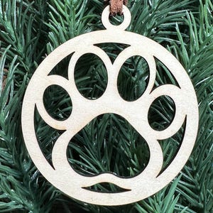 Paw Print Christmas Ornament