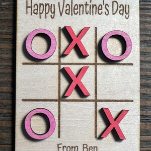 Personalized Valentine Tic Tac Toe, Class Valentine