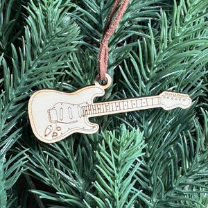 Electric Guitar Christmas Ornament
