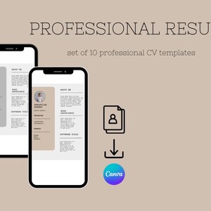 10-in-1 cv template bundle - modern & professional resume designs