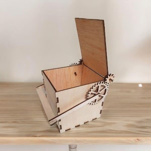 Digital Laser File - Wooden Mechanical Box