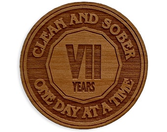 Recovery Anniversary Tokens, Clean and Sober Coin, One Day at a Time Birthday Medallion