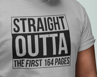 Straight Outta The First 164 Pages, Alcoholics Anonymous Shirt, 12 Step Recovery T-Shirts for Men and Women in AA