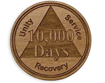 Houten AA Sober Days-medaillons, verjaardagschips anonieme alcoholisten, 12 stap-penningen voor herstel van alcoholisme en twaalf stappen nuchtere geschenken