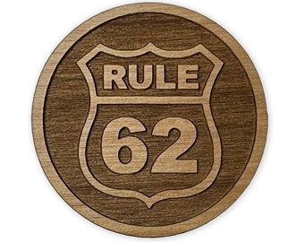 Rule 62 "Don't Take Yourself Too Damn Serious" AA Money Clip - Brass Bronze - View #9